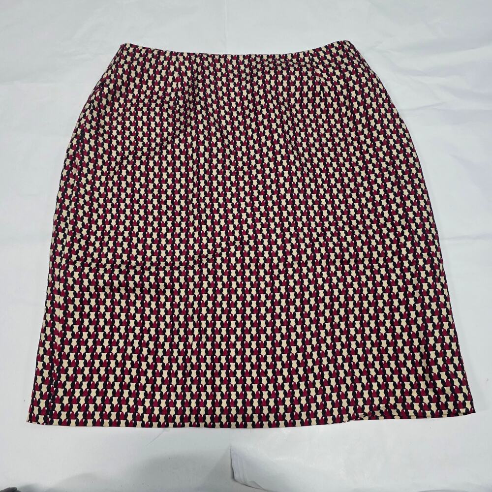Vintage Ann Taylor Silk Skirt Size 4 lined business office academia mom teacher